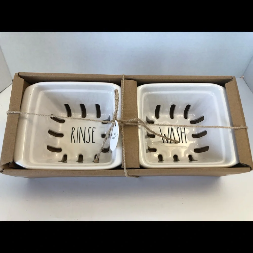 Rae Dunn Berry Colander set Rinse and Wash